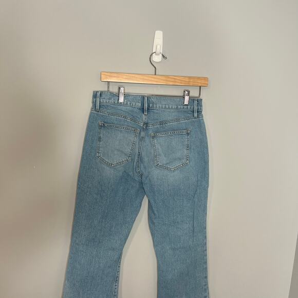 Ann Taylor The Kick Crop High Rise Jeans Size 4 Raw Hem - Picture 13 of 16